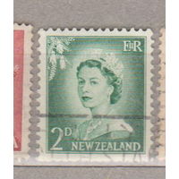Известные личности Королева Елизавета II - С увеличенными цифрами Новая Зеландия 1955 год лот 12