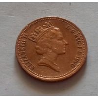 1 пенни, Великобритания 1990 г.