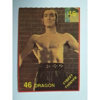Карточка от жвачки (46) (50х70 мм) (Брюс Ли / Bruce Lee)