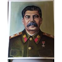 Портрет,Сталин И.В,Отличная работа!!!Украсит любой музей,экспозицию по ВОВ,итд.