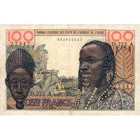 Зап. Африка (Кот-дИвуар), 100 франков, 1965 г.