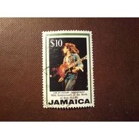 Ямайка 1995 г.50 лет со дня рождения Боба Марли.Большой номинал./32а/