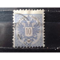 Австро-Венгрия 1883 Герб 10 крейцеров L10 1/2 Михель-6,0 евро гаш