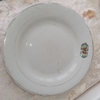 Тарелка старая, тарелка СССР, Киев клеймо прозрачное. Украинский ресторан