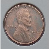 США 1 цент 1946 г. В холдере