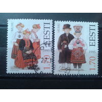 Эстония 1995 Народная одежда Полная серия