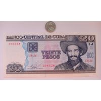 Werty71 Куба 20 песо 2016 UNC банкнота