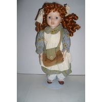 Кукла На Подставке Фарфор Старая Германия 40см