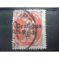 Германия 1920 Надпечатка на марке Баварии 50 пф Михель-3,0 евро гаш