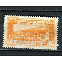 Французские колонии - Гвиана - 1933 - Авиация. г. Кайенна 2Fr - [Mi.159] - 1 марка. Чистая без клея.  (Лот 82Fd)-T25P11