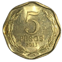Чили 5 песо, 2013