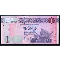 Ливия 1 динар 2013 г. P76. UNC