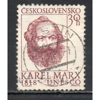 150-летие со дня рождения Карла Маркса  Чехословакия 1968 год серия из 1 марки