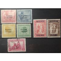 Бельгийские колонии\731\ 1924-31 Руанда-Урунди MH\гаш