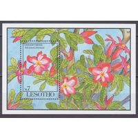 1993 Лесото 1036/B100 Цветы 7,50 евро