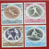 Польша. Спорт. ( 4 марки ) 1956 года. 2-3.
