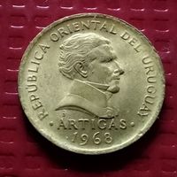 Уругвай 1 песо 1968 г. #40126