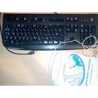 Клавиатура-запаска рабочая  и USB hub - коврик для мыши (работает под настроение) одним лотом
