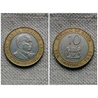Кения 10 шиллингов 1997/биметалл