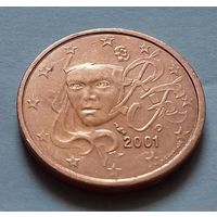 1 евроцент, Франция 2001 г.