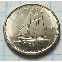 Канада 10 центов, 1989       ( 7-7-5 )