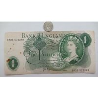 Werty71 Великобритания 1 фунт 1970 - 1977 банкнота