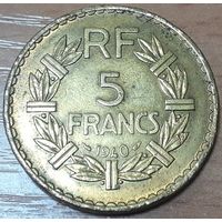 Франция 5 франков, 1940