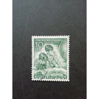 Западный Берлин 1951 марка из серии "День почтовой марки" (гашеная без клея с наклейкой) Mi. 80