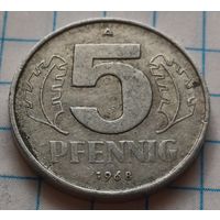 Германия - ГДР 5 пфеннигов, 1968      ( 2-5-3 )