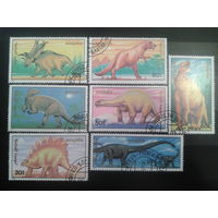 Монголия 1990 Динозавры полная серия