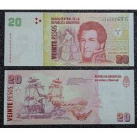 20 песо Аргентина обр. 2003 г. UNC