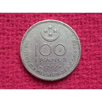 Коморские острова 100 франков 1977 г.