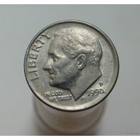 10 центов 1990 США (1 дайм) P