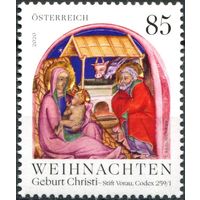 Австрия 2020. Рождество. Рождение Христа (MNH OG) Почтовая марка **