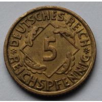Германия, 5 пфеннигов, 1936 г. А