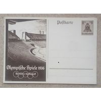 Почтовая карточка олимпиада 1936 рейх Берлин
