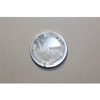 Настольная медаль СССР, " В.И. ЛЕНИН на ЕНИСЕЕ", алюминий, диаметр 4 см.