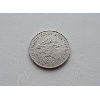 Конго. 100 франков 1971 год KM#1  "Африканская антилопа"