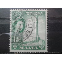 Мальта 1956 Королева Елизавета 2, военный мемориал