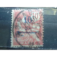 Марокко, Французская почта, 1914, Стандарт, надпечатка