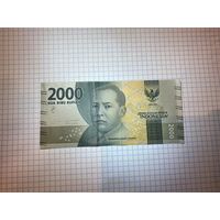 Индонезия 2000 рупий 2016 год (P#155). Аукцион от 10 коп