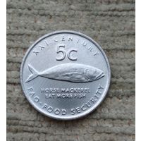 Werty71 Намибия 5 центов 2000  ФАО Рыба