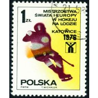 Чемпионат мира и Европы по хоккею Польша 1976 год 1 марка