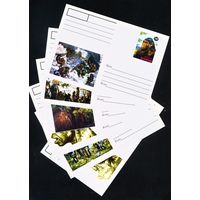 Набор из 6 почтовых карточек с оригинальной маркой Бурятии Первобытное общество История