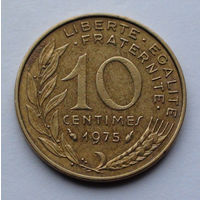 Франция 10 сантимов. 1975