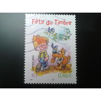 Франция 2002 день марки комикс