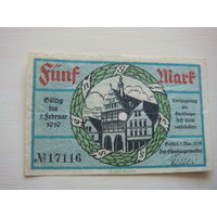 Германия 5 марок 1918 год нотгельд
