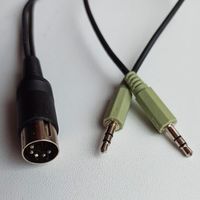 Аудио кабель 3.5 мм jack - 5 пин din. Шнур, провод для светомузыки, цветомузыки