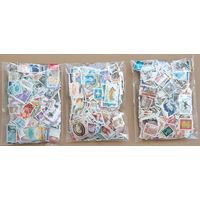 Набор гашеных почтовых марок для скрапбукинга 1000+ штук