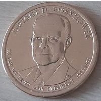 США 1 доллар 2015 (D) Дуайт Эйзенхауэр 34-й Президент
